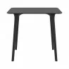Compamia Maya 31 inch Outdoor Square Dining Table in Black - Front - Compamia Maya 31 inch Outdoor Square Dining Table in Black - Front