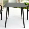 Compamia Maya 31 inch Outdoor Square Dining Table in Black - Lifestyle - Compamia Maya 31 inch Outdoor Square Dining Table in Black - Lifestyle