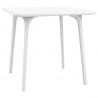 Compamia Maya 31 inch Outdoor Square Dining Table in White - Angled