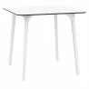 Compamia Air Maya Square Dining Table - White - Compamia Air Maya Square Dining Table - White