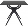 Air Square Table 31 inch - Black - Side