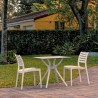 Compamia Ares Dining Set with 2 Chairs White