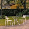 Compamia Plus Dining Set with 2 Arm Chairs White - Lifestyle