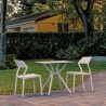 Compamia Snow Dining Set with 2 Chairs White