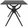 Air Rectangle Table 55 inch - Black - Side - Air Rectangle Table 55 inch - Black - Side