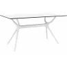 Air Rectangle Table 55 inch - White - Angled - Air Rectangle Table 55 inch - White - Angled