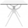 Air Rectangle Table 55 inch - White - Side