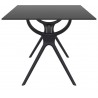 Air Rectangle Table 71 inch - Black - Side