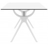 Air Rectangle Table 71 inch - White - Side