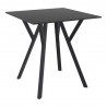 Compamia Max Square Table 27.5 inch In Black - Angled
