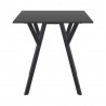Compamia Max Square Table 27.5 inch In Black - Front