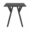 Compamia Max Square Table 27.5 inch In Black - Front - Compamia Max Square Table 27.5 inch In Black - Front
