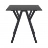 Compamia Max Square Table 27.5 inch In Black - Side