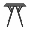 Compamia Max Square Table 27.5 inch In Black - Side - Compamia Max Square Table 27.5 inch In Black - Side