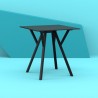 Compamia Max Square Table 27.5 inch In Black - Lifesytle