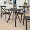 Compamia Max Square Table 27.5 inch In Black - Lifestyle 3