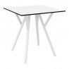 Compamia Max Square Table 27.5 inch In White - Angled
