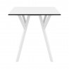 Compamia Max Square Table 27.5 inch In White - Front