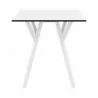 Compamia Max Square Table 27.5 inch In White - Front - Compamia Max Square Table 27.5 inch In White - Front