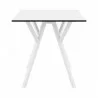 Compamia Max Square Table 27.5 inch In White - Side - Compamia Max Square Table 27.5 inch In White - Side