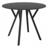 Compamia Max Square Table 35 inch In Black - Angled
