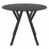 Compamia Max Square Table 35 inch In Black - Front
