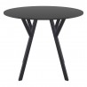 Compamia Max Square Table 35 inch In Black - Side