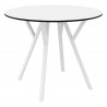 Compamia Max Square Table 35 inch In White - Front 2