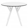 Compamia Max Square Table 35 inch In White - Front