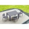 Compamia Vegas Extendable Dining Table - Dark Gray - Compamia Vegas Extendable Dining Table - Dark Gray