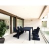  Compamia Vegas 70-86 Inch Extendable Dining Table - Black