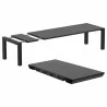 Compamia Vegas 102-118 Inch Extendable Dining Table - Black - Compamia Vegas 102-118 Inch Extendable Dining Table - Black
