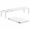 Compamia Vegas 102-118 Inch Extendable Dining Table - White - Compamia Vegas 102-118 Inch Extendable Dining Table - White