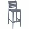 Compamia Vegas Ares Barstool in Dark Grey - Angled - Compamia Vegas Ares Barstool in Dark Grey - Angled