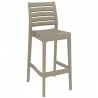 Compamia Vegas Ares Barstool in Taupe - Angled - Compamia Vegas Ares Barstool in Taupe - Angled