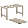 Compamia Vegas Ares Extending Table in Taupe - Extenders