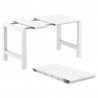 Compamia Vegas Ares Extending Table in White - Extenders