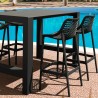 Compamia Vegas Air 5 pc Bar Set with 39 inch to 55 inch Extendable in Black - Lifestyle
