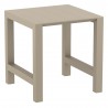 Compamia Vegas Air Bar Height Table in Taupe - Unextended