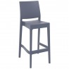 Compamia Vegas Maya Bar Height Chair in Dark Grey - Angled