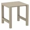 Compamia Vegas Maya Bar Height Table in Taupe - Angled View - Compamia Vegas Maya Bar Height Table in Taupe - Angled View
