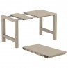 Compamia Vegas Maya Bar Height Table in Taupe - Extensions