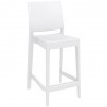 Compamia Vegas Maya Bar Height Chair in White - Angled