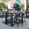 Compamia Vegas Marcel 5 pc Bar Set with 39 inch to 55 inch Extendable in Black - Lifestyle 2