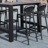Compamia Vegas Marcel 5 pc Bar Set with 39 inch to 55 inch Extendable in Black - Lifestyle
