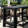 Compamia Vegas Cross 5 pc Bar Set with 39 inch to 55 inch Extendable in Black - Lifestyle  - Compamia Vegas Cross 5 pc Bar Set with 39 inch to 55 inch Extendable in Black - Lifestyle 