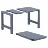 Compamia Vegas Cross Bar Height Table in Dark Grey - Extenders - Compamia Vegas Cross Bar Height Table in Dark Grey - Extenders