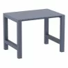 Compamia Vegas Cross Bar Height Table in Dark Grey - Extended Table - Compamia Vegas Cross Bar Height Table in Dark Grey - Extended Table