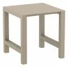 Compamia Vegas Cross Bar Height Table in Taupe - Unextended - Compamia Vegas Cross Bar Height Table in Taupe - Unextended