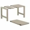 Compamia Vegas Cross Bar Height Table in Taupe - Extensions Parts - Compamia Vegas Cross Bar Height Table in Taupe - Extensions Parts